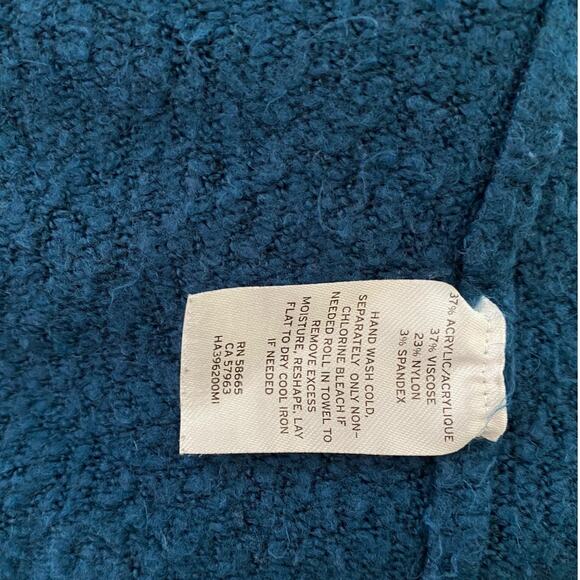 Halogen Open Front Longline Turquoise Cardigan size Small - Picture 3 of 4
